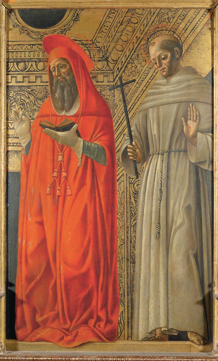Szent Jeromos és Assisi Szent Ferenc, 1485-1490 körül. alkotó: Giovanni Ambrogio Bevilacqua