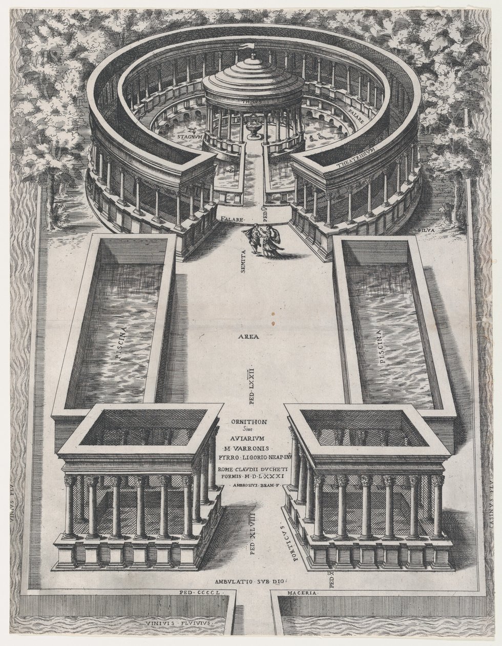 A római pompás tükre: Ornithon vagy a nagymamák, 1581., 1581 alkotó: Giovanni Ambrogio Brambilla