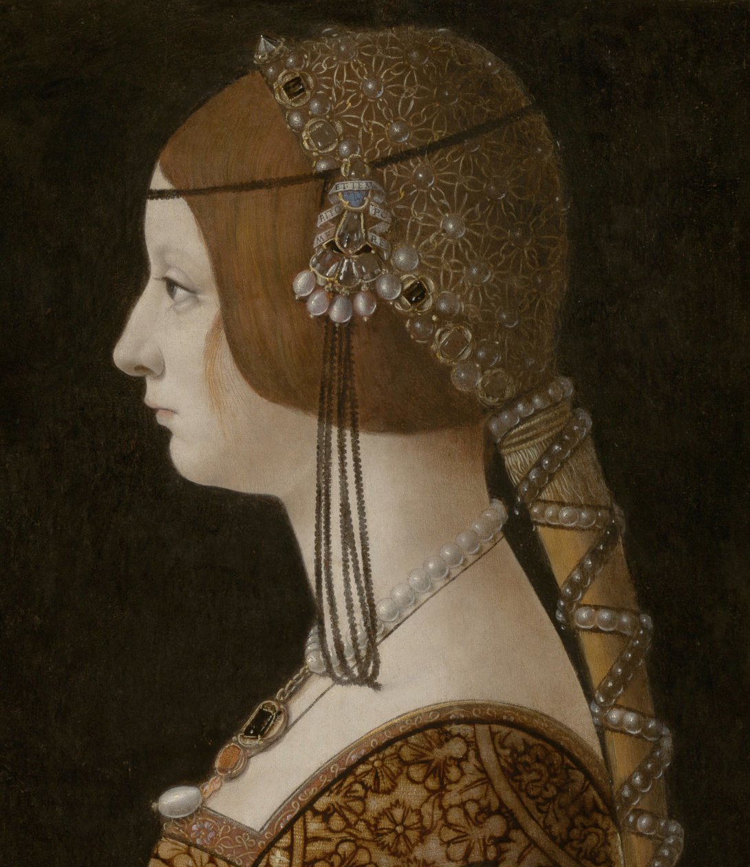 Blanca Maria Sforza alkotó: Giovanni Ambrogio de Predis