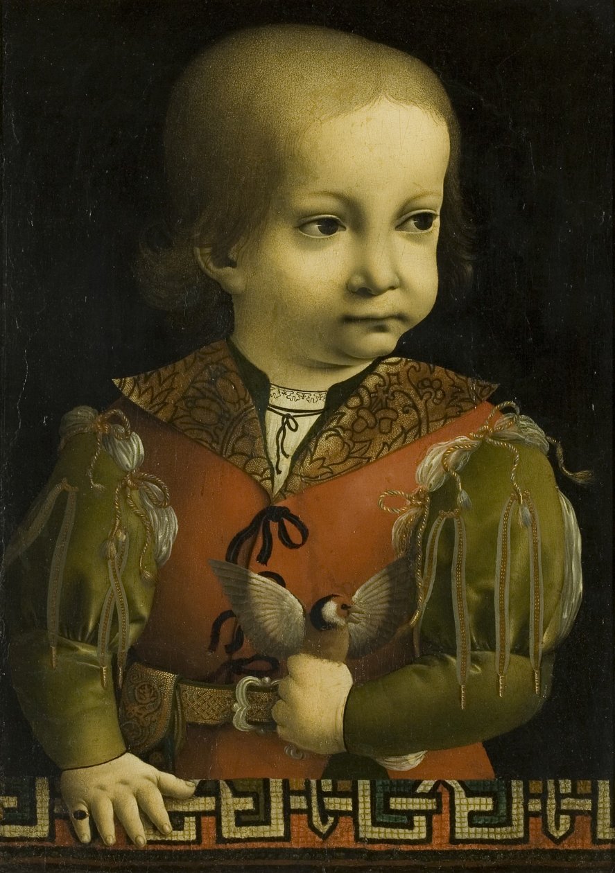 Francesco Sforza gyermekként (olaj, vászon) alkotó: Giovanni Ambrogio de Predis