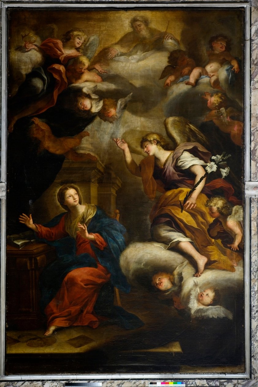 Angyali üdvözlet, 1670 előtt (olaj, vászon) alkotó: Giovanni Andrea Carlone