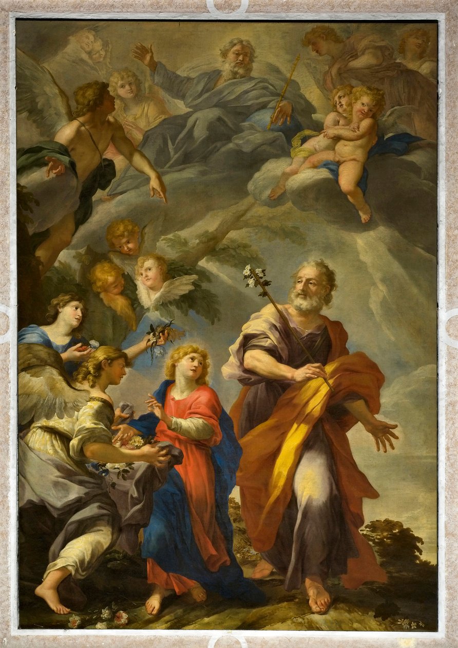 Szent József a gyermek Jézussal alkotó: Giovanni Andrea Carlone