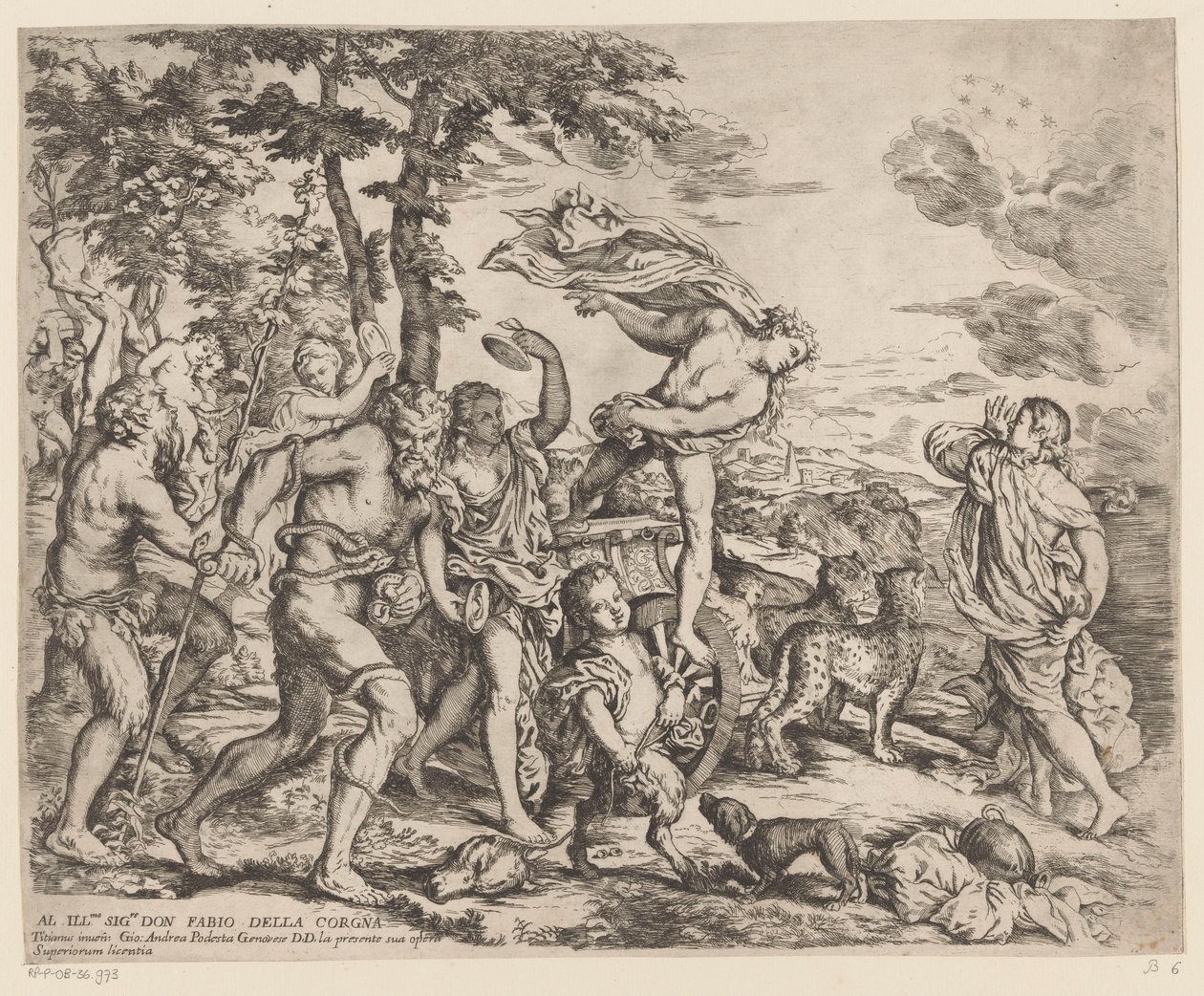 Bacchus találkozik Ariadnéval Naxoson alkotó: Giovanni Andrea Podesta