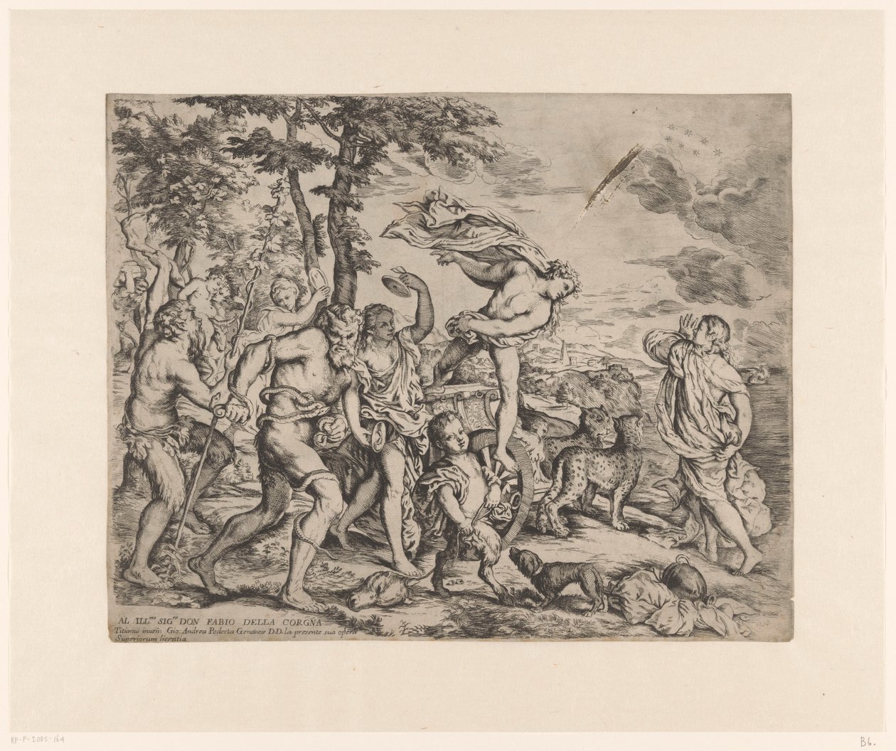 Bacchus találkozik Ariadnéval Naxoson alkotó: Giovanni Andrea Podesta