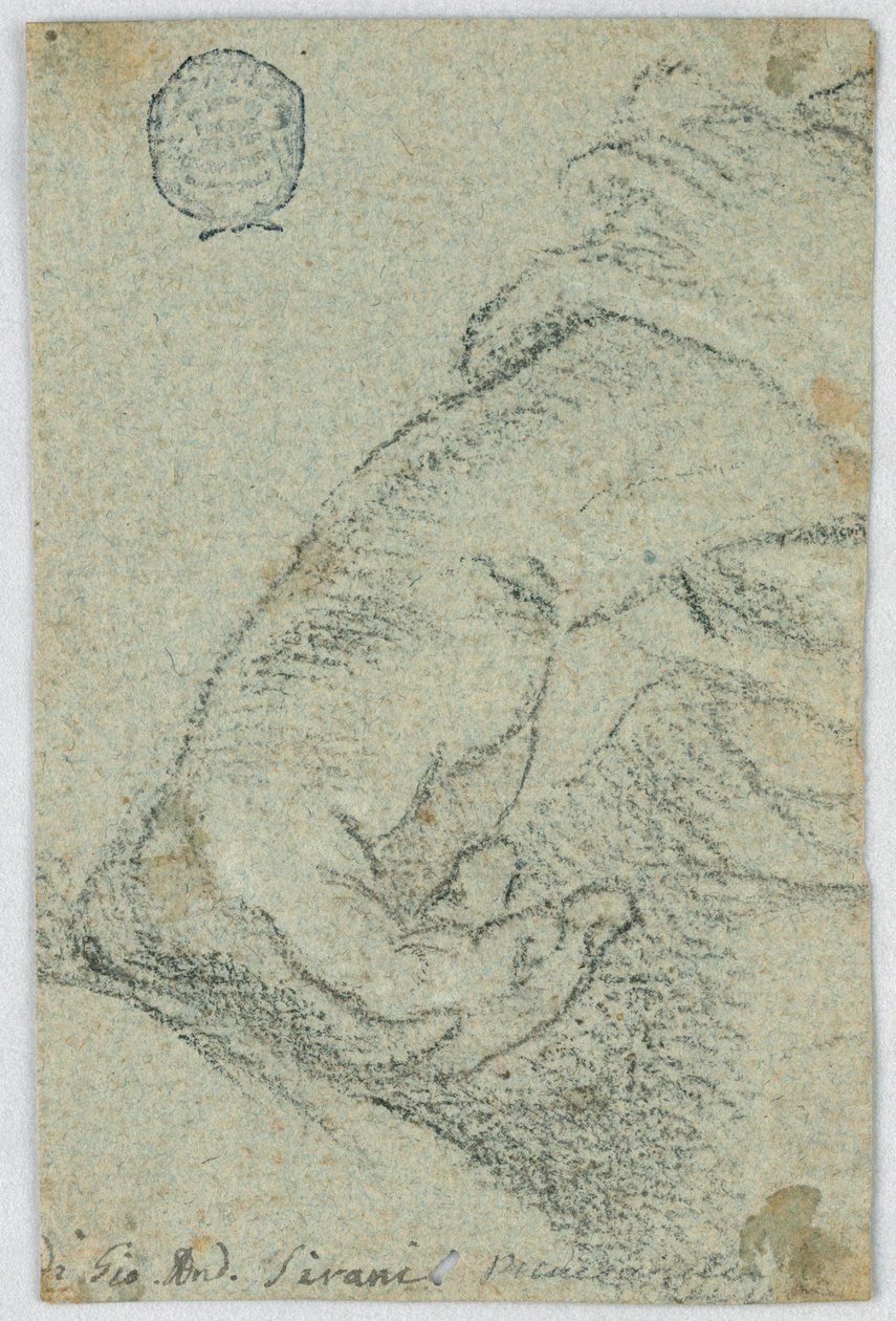 Rajz, tanulmány: 1650 körül. alkotó: Giovanni Andrea Sirani
