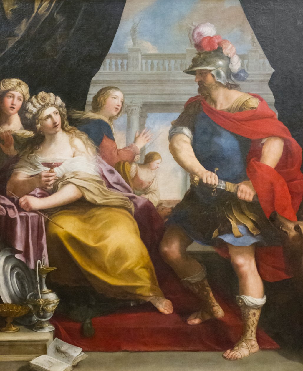 Ulysses és Circe (olaj, vászon) alkotó: Giovanni Andrea Sirani