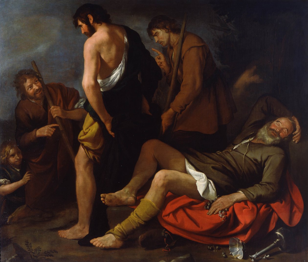 Noé részegsége, 1630-1640 alkotó: Giovanni Andrea de Ferrari