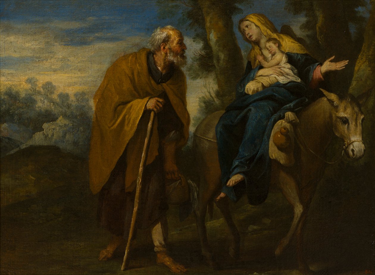 Repülés Egyiptomba, 1618-57 körül (olaj, vászon) alkotó: Giovanni Andrea di (attr. to) Ferrari