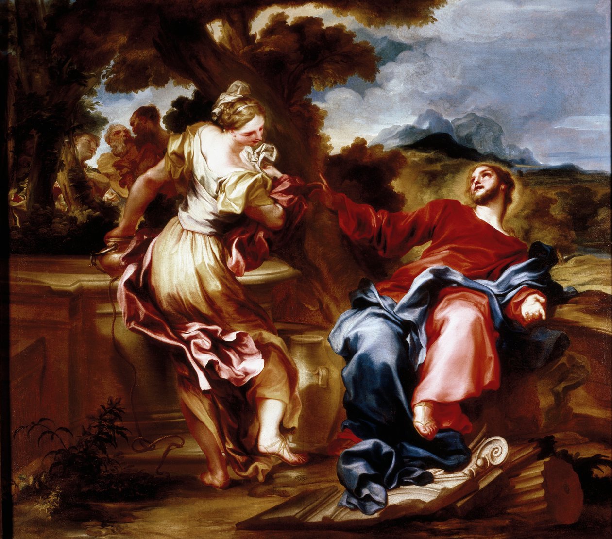Krisztus és szamaritánus. Giovanni Andrea de 