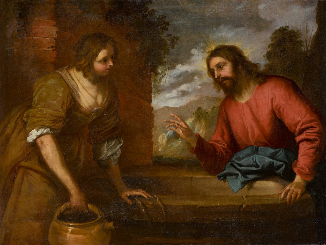 Krisztus és a szamáriai asszony, 1635 körül (olaj, vászon) alkotó: Giovanni Andrea di Ferrari