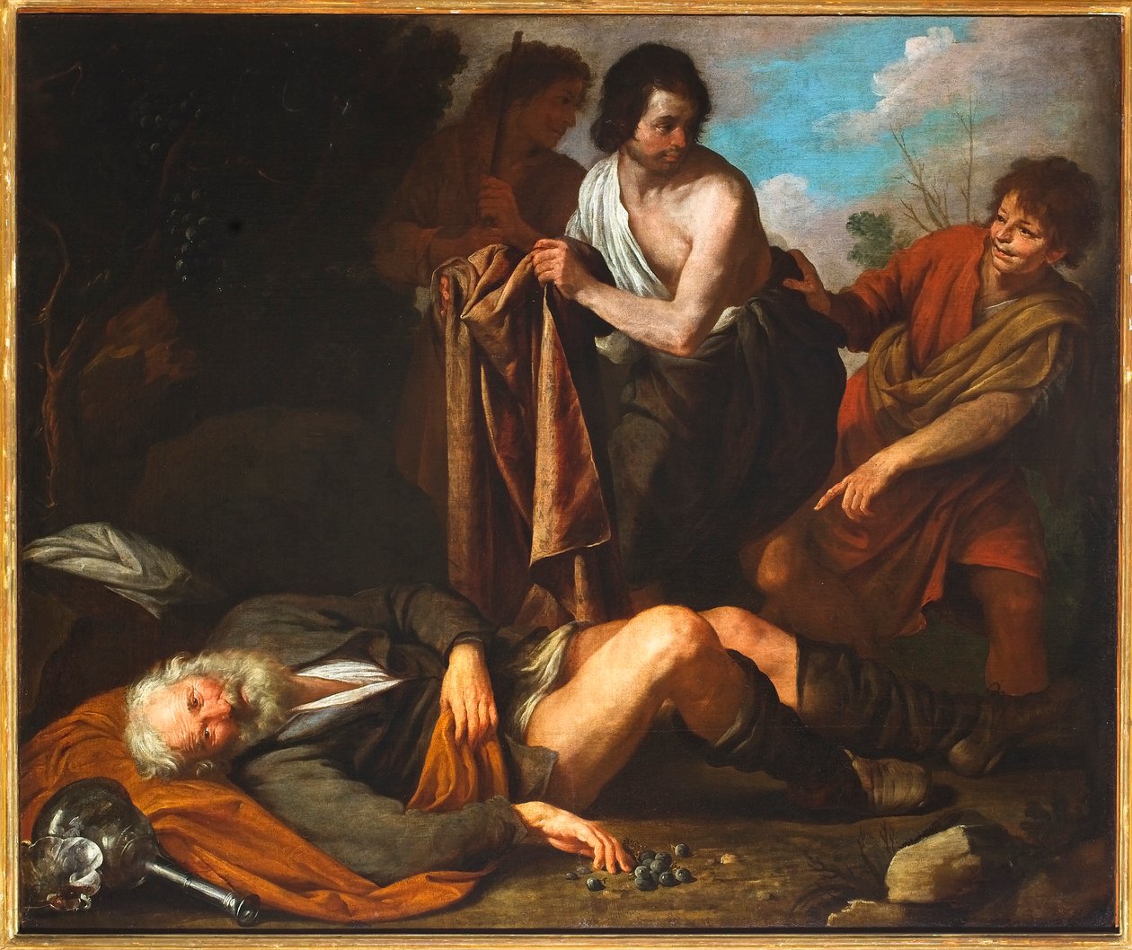 Noé részeg, 1630-35 alkotó: Giovanni Andrea di Ferrari