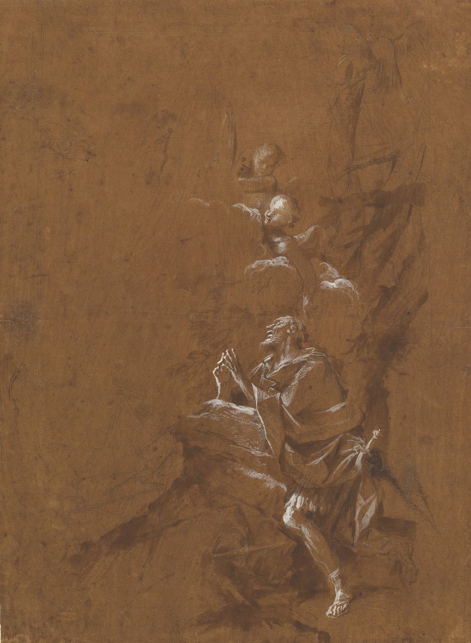 Aquitániai Szent Vilmos látomása, 1650-es évek vége. alkotó: Giovanni Angelo Canini
