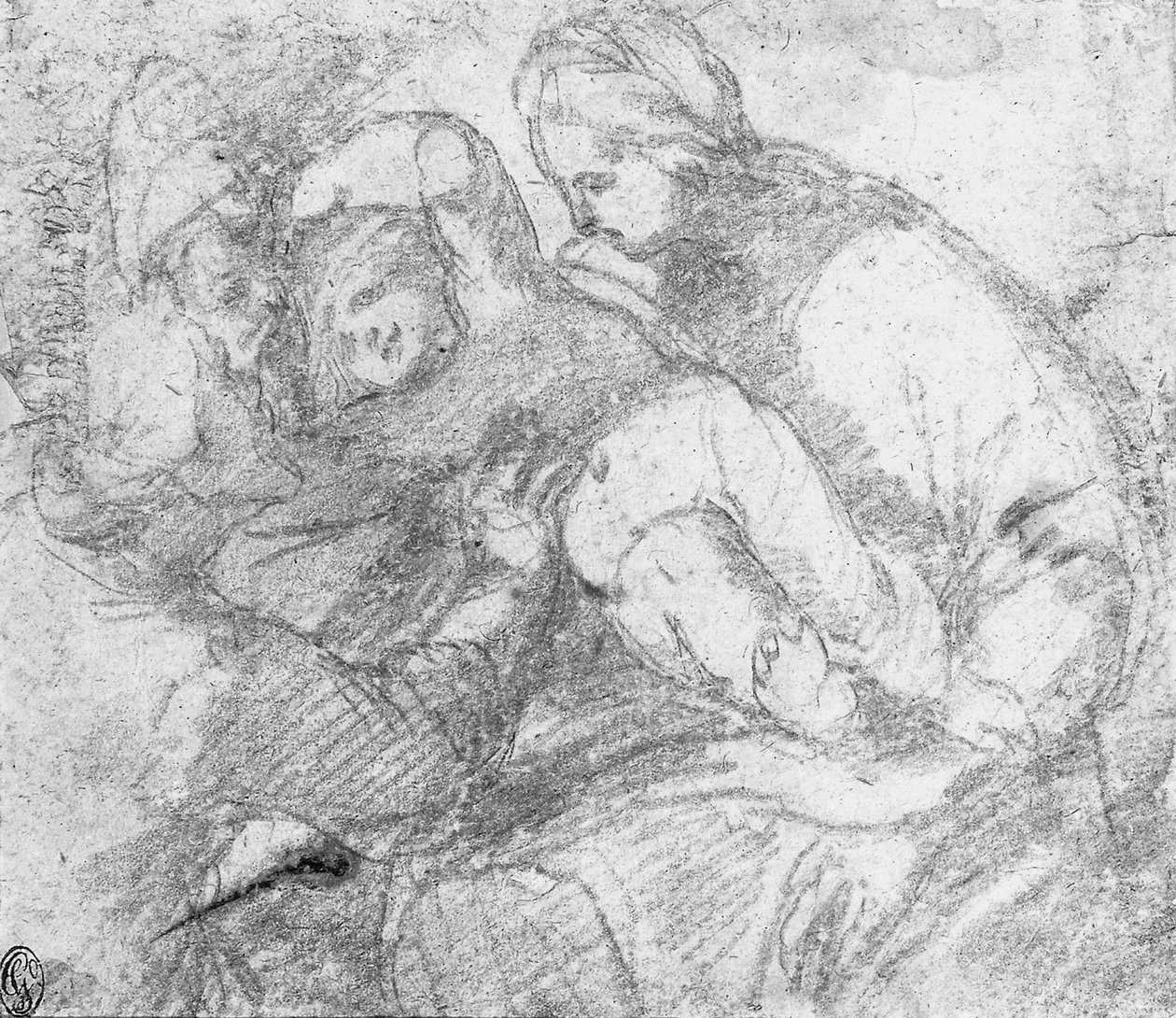A Madonna és a gyermek egy térdelő szenttel alkotó: Giovanni Angelo Ferrario