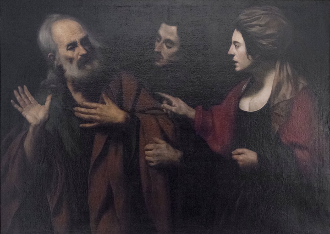 Szent Péter tagadása alkotó: Giovanni Antonio Galli