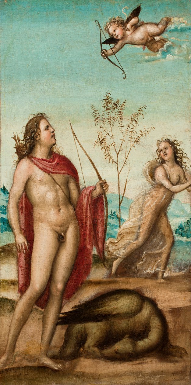 Apollo és Daphne, 1500 után (olaj, vászon) alkotó: Giovanni Antonio Bazzi Sodoma