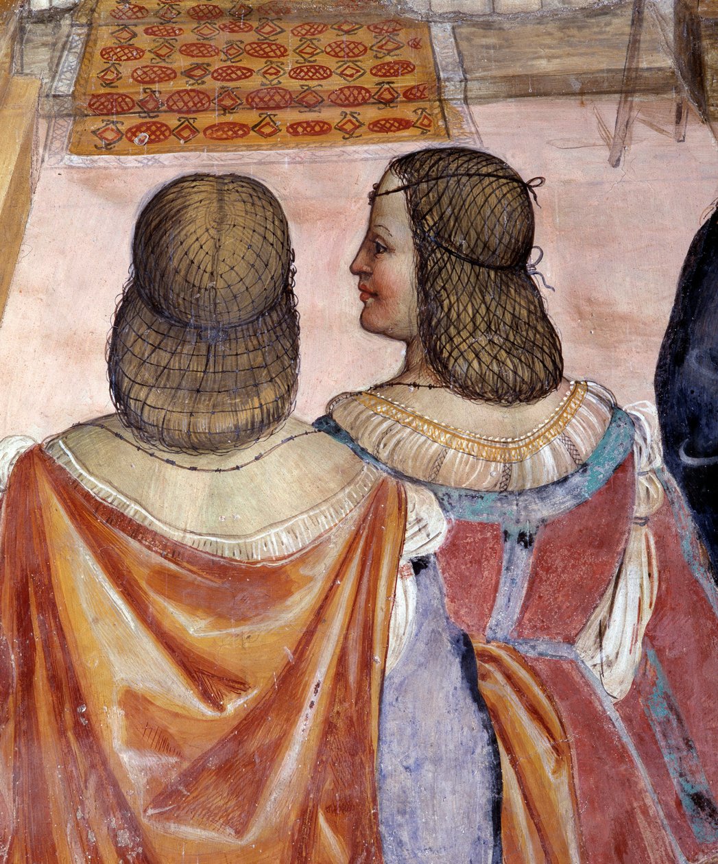 Benedek kiközösített két apácát, és haláluk után felmenti őket Antonio Bazzi dit il Sodoma (1477 - 1549) kolostori freskója Nursie-i Szent Benedek (480 - 567) életét meséli el, a Bencés Rend alapítója 1508 - 1508-1. alkotó: Giovanni Antonio Bazzi Sodoma
