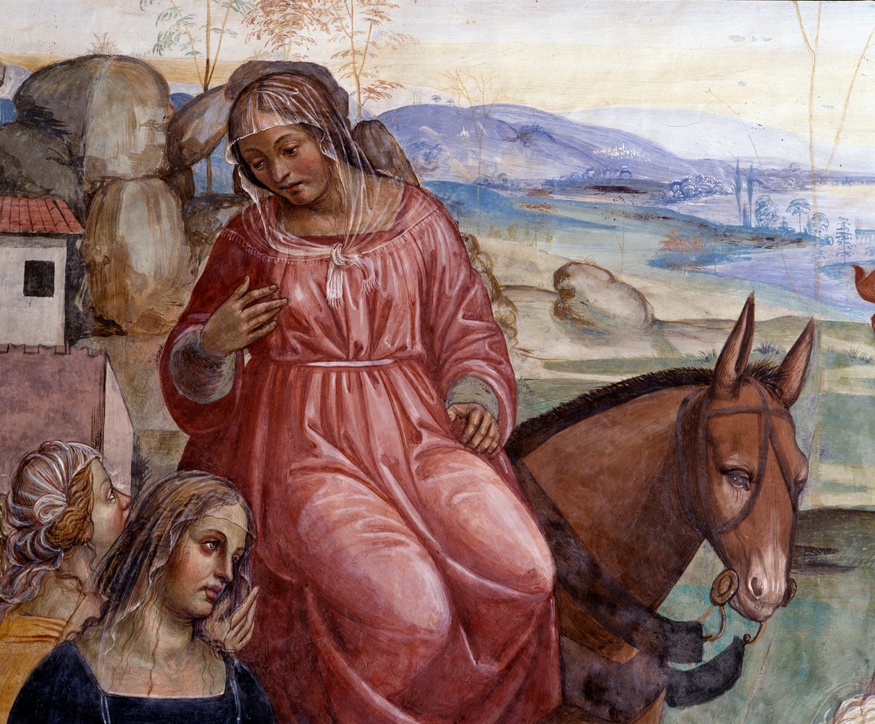 Benedek elhagyta apja házát, és Rómába ment, hogy tanulmányozza Benoit szolgája, Cyrilla részletét – Antonio Bazzi dit il Sodoma (1477-1549) által készített kolostor freskója Nursiai Szent Benedek (480-567) alapítójának életét meséli el. a Rend alkotó: Giovanni Antonio Bazzi Sodoma