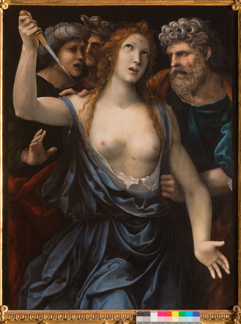 Lucretia halála, 1515 körül alkotó: Giovanni Antonio Bazzi Sodoma