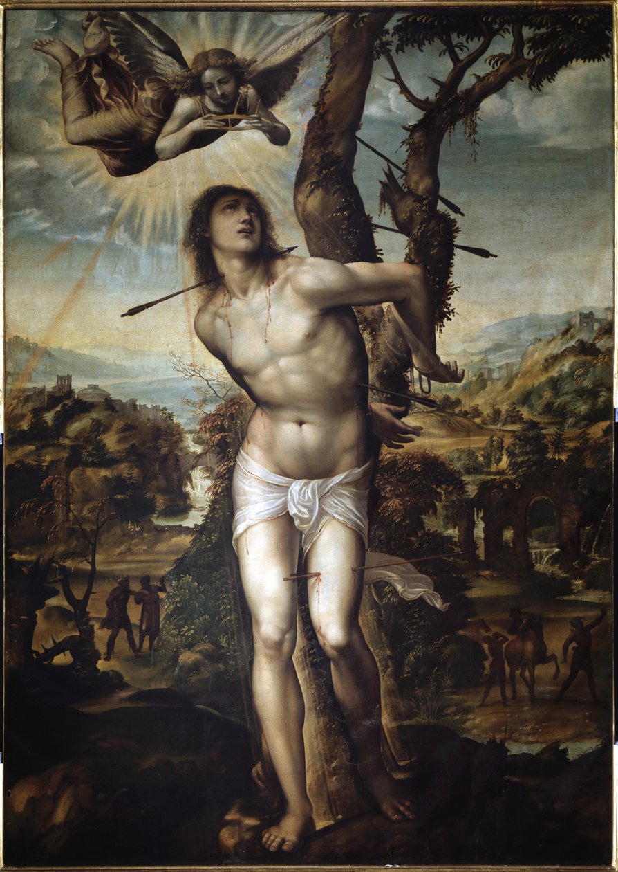 San Sebastian festménye: Giovanni Antonio Bazzi dit Sodoma (1477-1549) 1525 Firenze, Palazzo Pitti alkotó: Giovanni Antonio Bazzi Sodoma