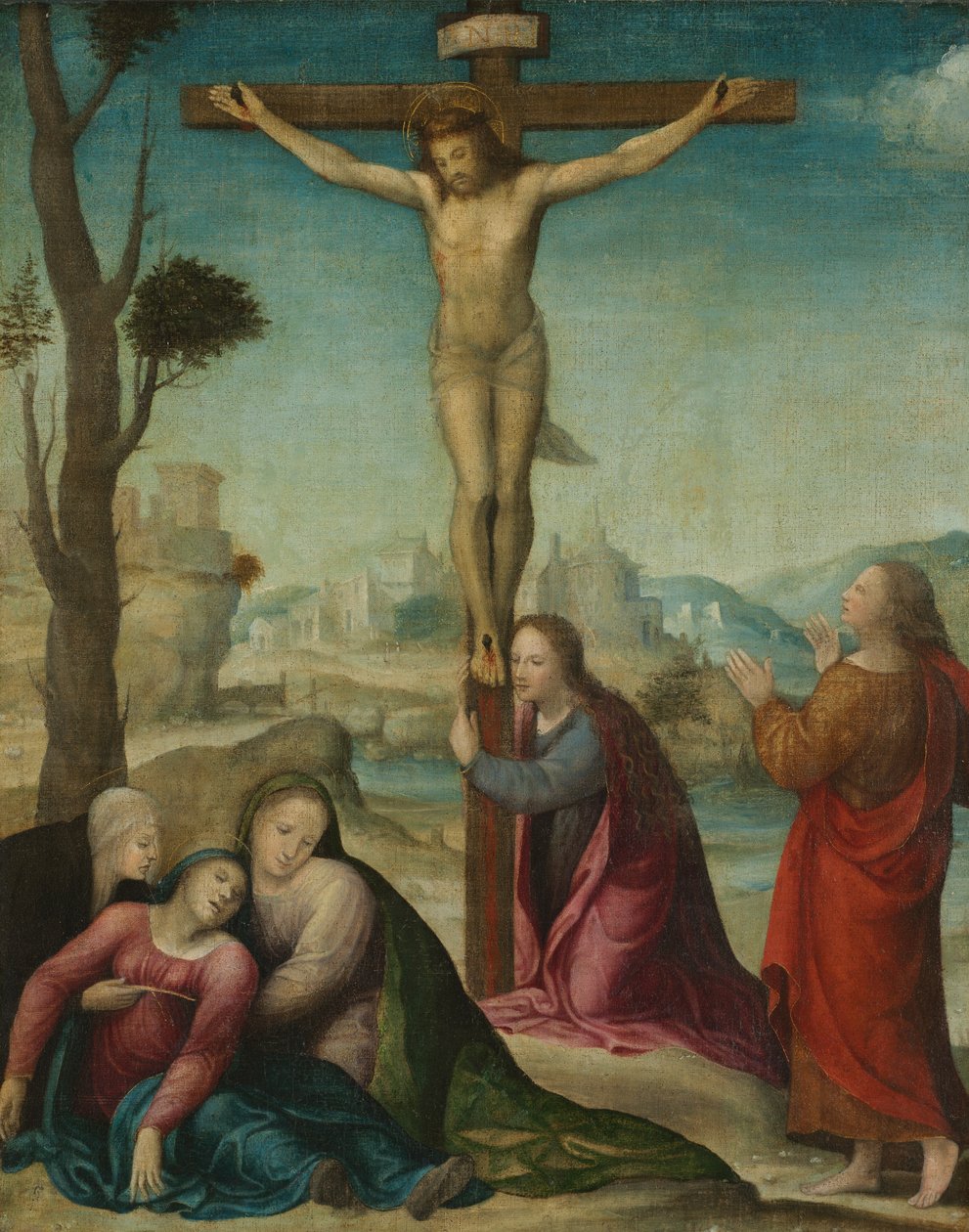 A keresztre feszítés alkotó: Giovanni Antonio Bazzi Sodoma