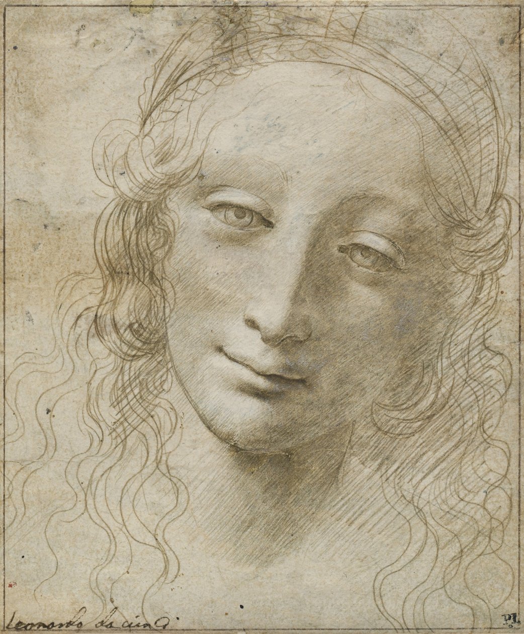 Egy nő feje alkotó: Giovanni Antonio Boltraffio