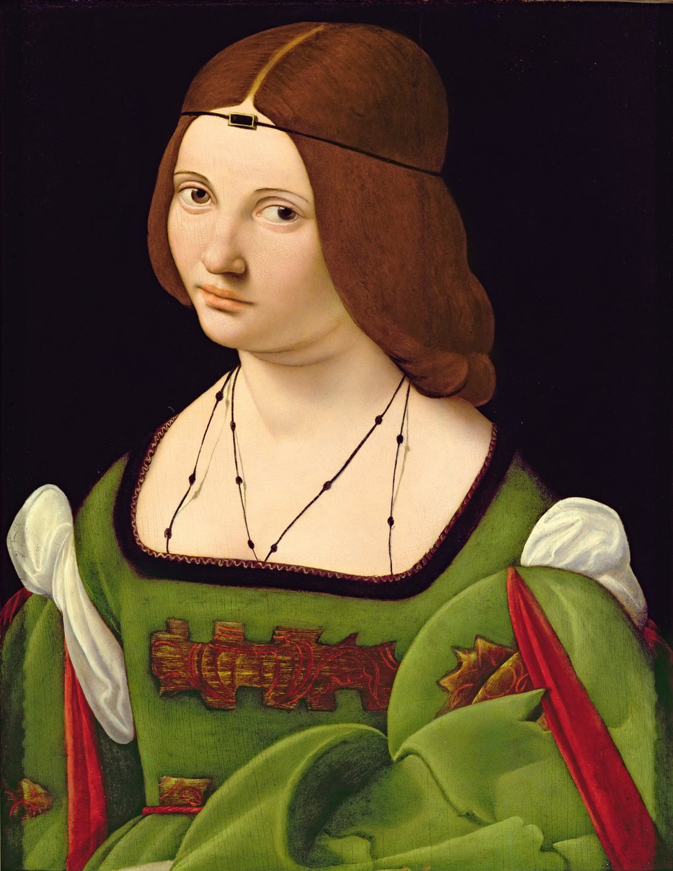 Egy hölgy portréja (lásd: 130357) (restaurálás után) alkotó: Giovanni Antonio Boltraffio