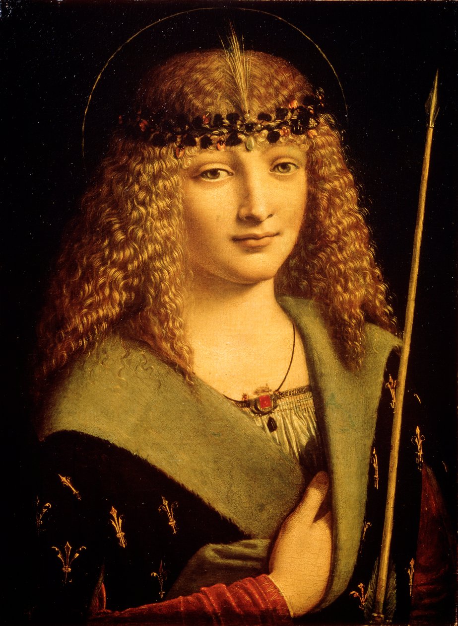 Egy fiatal portréja Szent Sebestyénként, c1500 alkotó: Giovanni Antonio Boltraffio