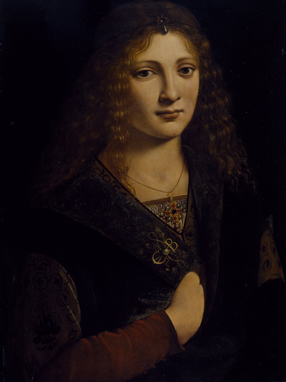 Egy fiatal férfi portréja, valószínűleg Girolamo Casio, 1500 körül (olaj, fatábla) alkotó: Giovanni Antonio Boltraffio
