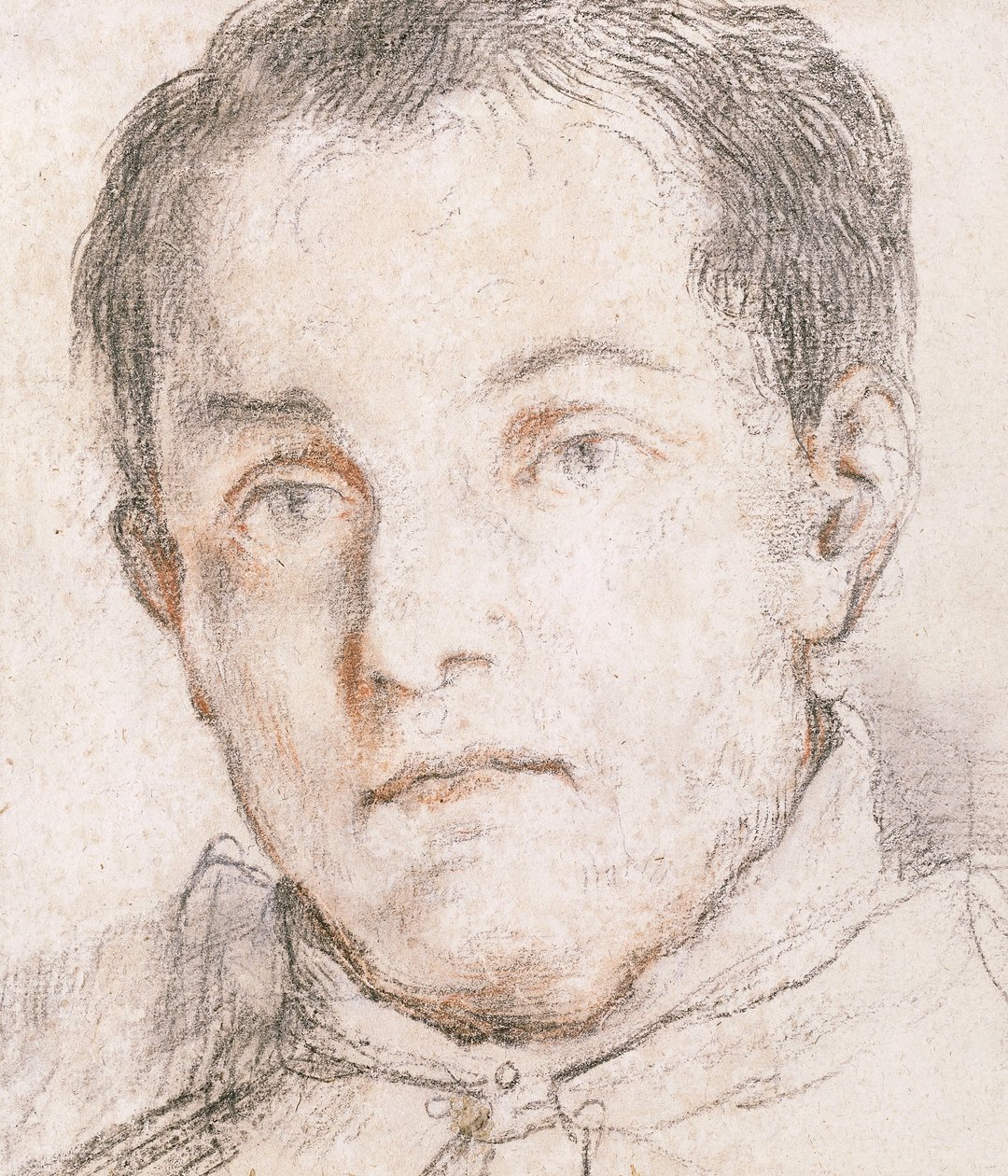 Egy fiatal férfi portréja, alkotó: Giovanni Antonio Burrini or Burino