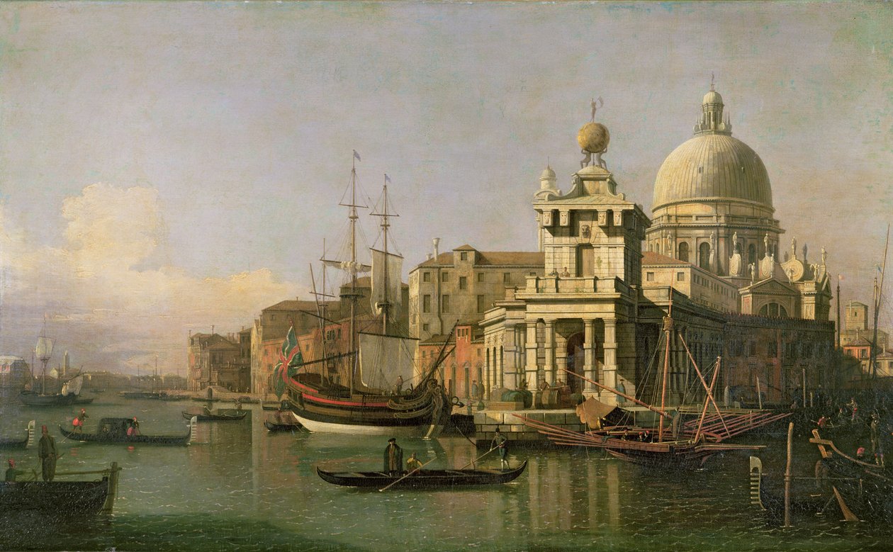 Kilátás a Doganára és a Santa Maria della Salute-ra alkotó: Giovanni Antonio Canal