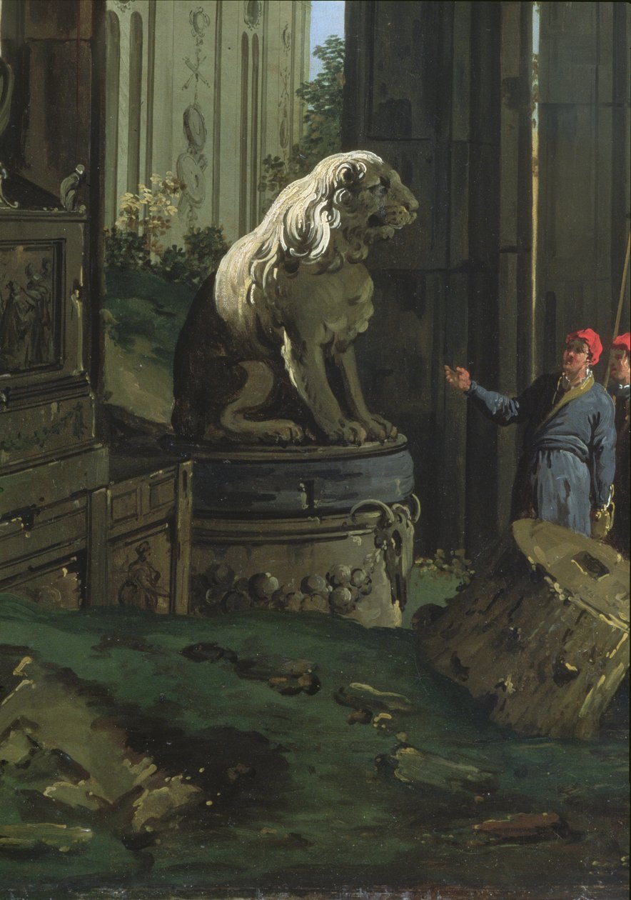 Részlet a "Capriccio motívumokkal Páduából", 1756 körül alkotó: Giovanni Antonio Canal
