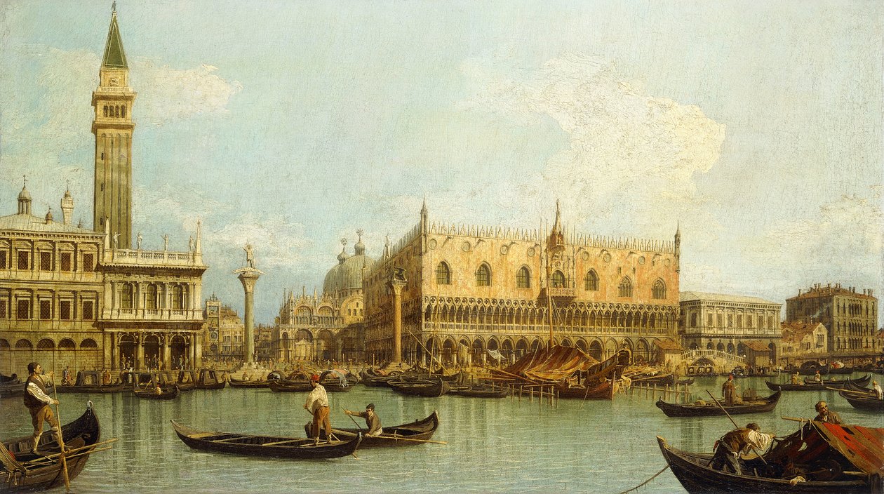 A Molo, Velence, a Bacino di S. Marco-tól, alkotó: Giovanni Antonio Canal