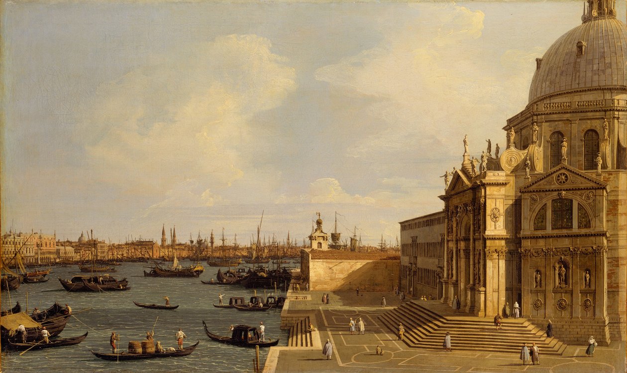 Velence: Santa Maria della Salute, 1740 körül alkotó: Giovanni Antonio Canal