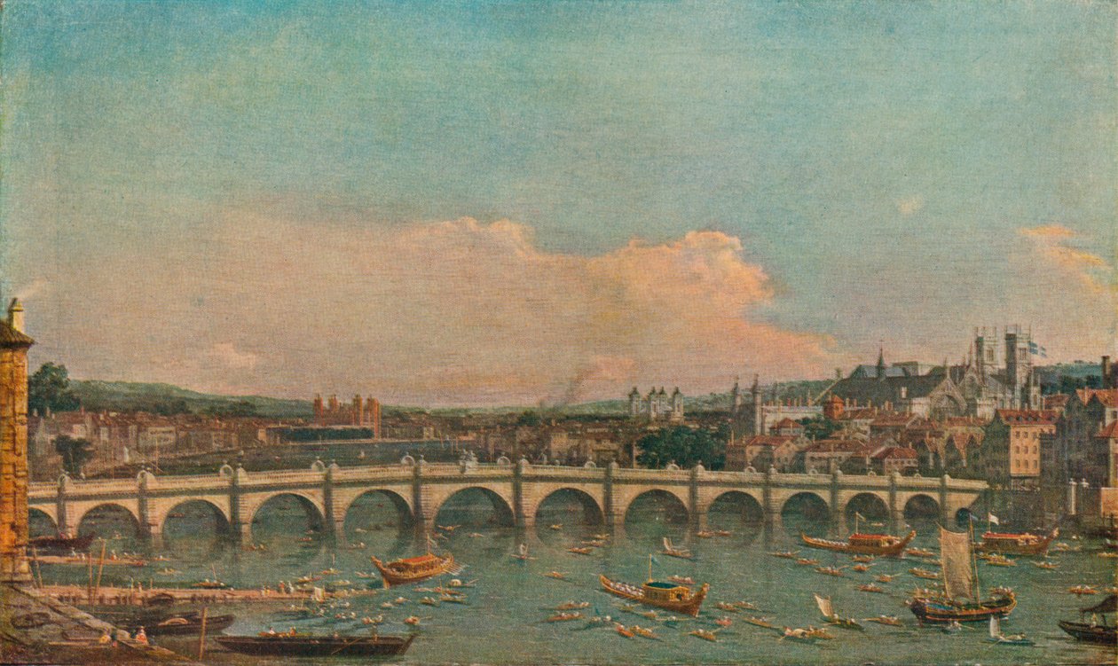 Westminster híd, c1746 alkotó: Giovanni Antonio Canal