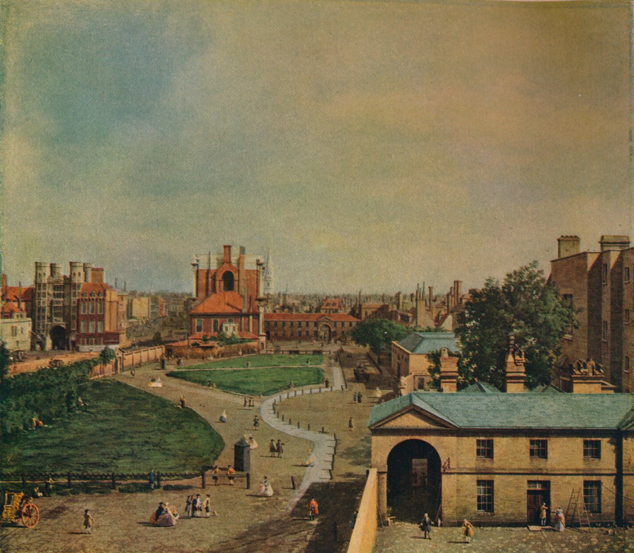 Whitehall a Richmond House-ból, 1746 alkotó: Giovanni Antonio Canal