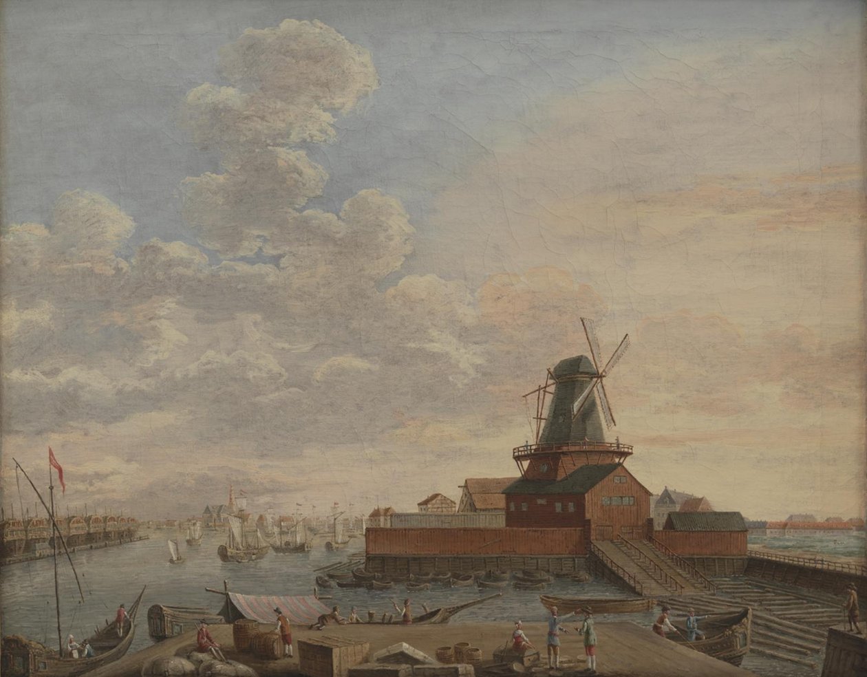 A haditengerészeti hajógyár Christianshavnban alkotó: Giovanni Antonio Cesari