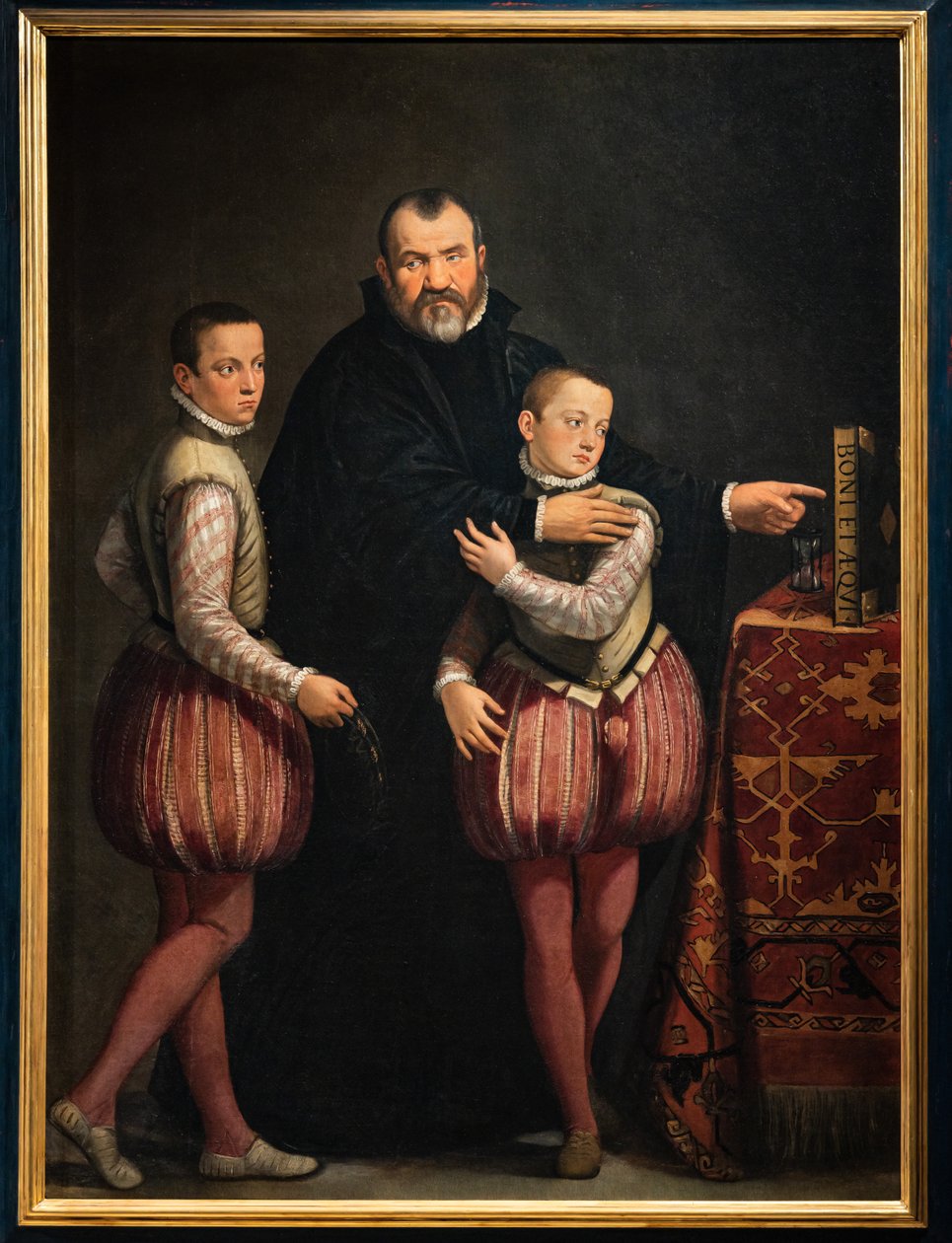 Giuseppe Gualdo portréja gyermekeivel, Paolóval és Emilióval alkotó: Giovanni Antonio Fasolo