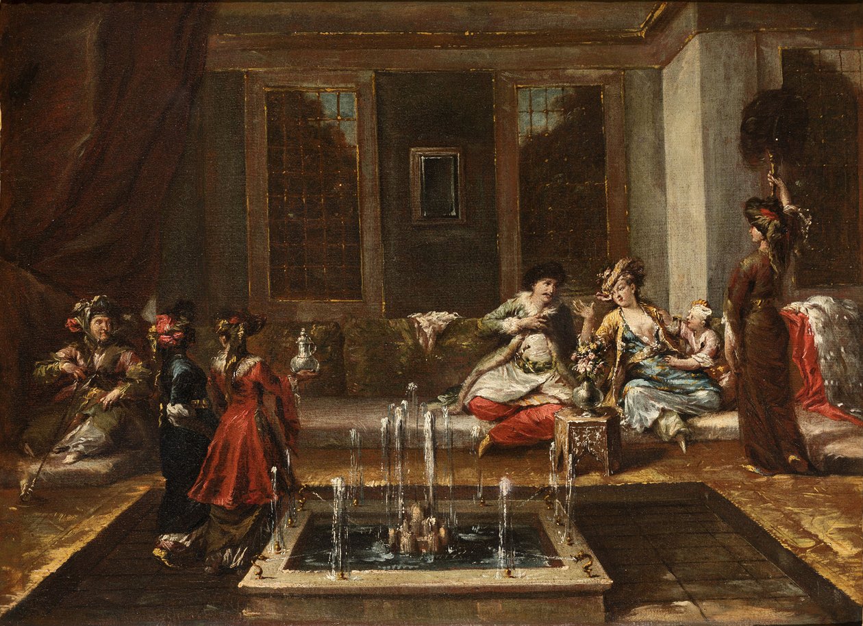 Örmény belső vagy Orient Scene par Guardi, Giovanni Antonio (1699-1760). Olaj, vászon, mérete: 44x61,5 alkotó: Giovanni Antonio Guardi