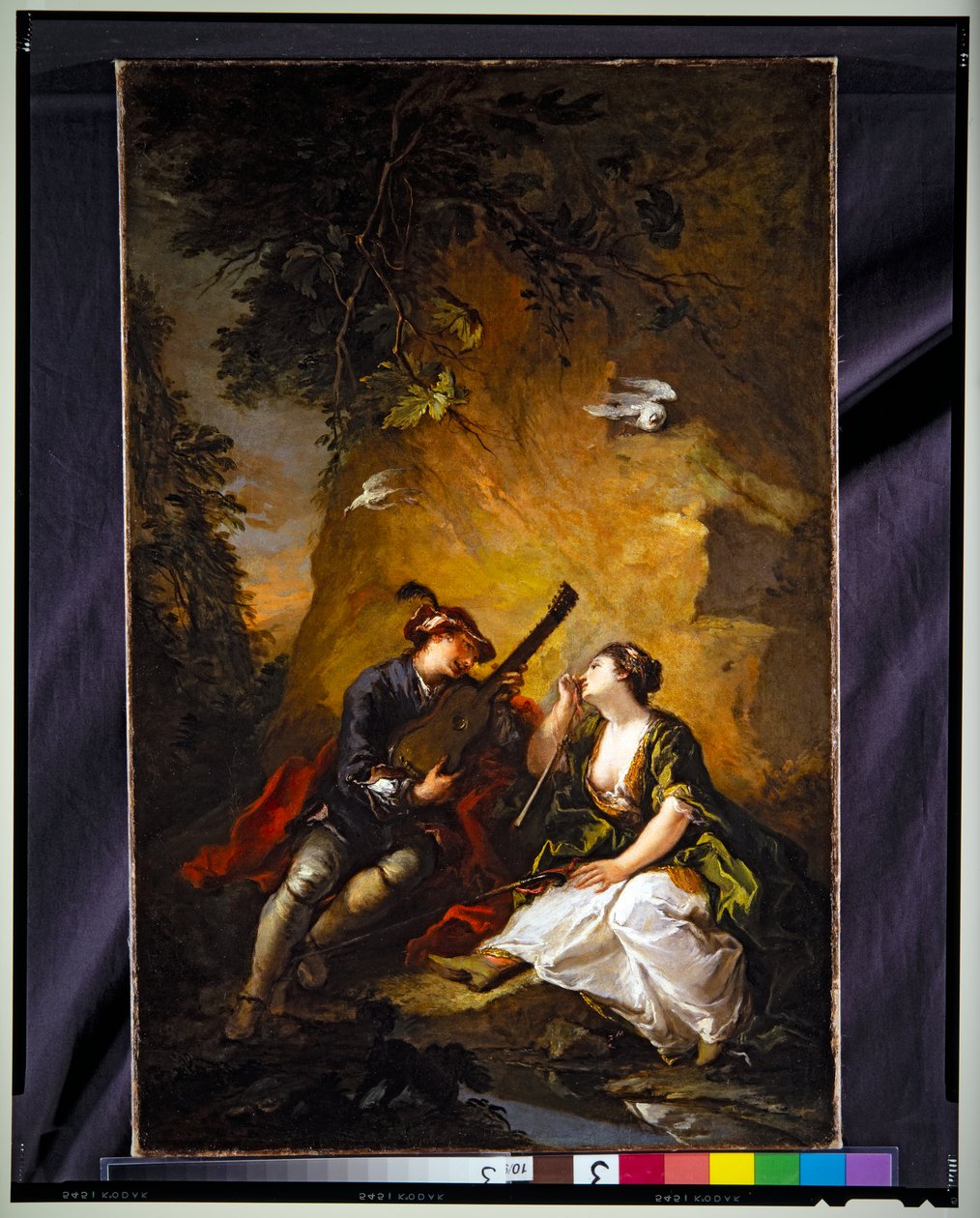 Musical Lovers (Galante jelenet) alkotó: Giovanni Antonio Guardi