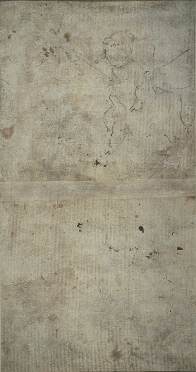 Vázlat a Krisztus gyermekét tartó Józsefről alkotó: Giovanni Antonio Guardi