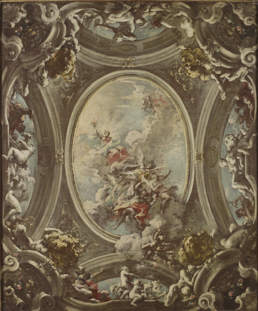 A hajnal allegóriája, 1736-37 alkotó: Giovanni Antonio Pellegrini