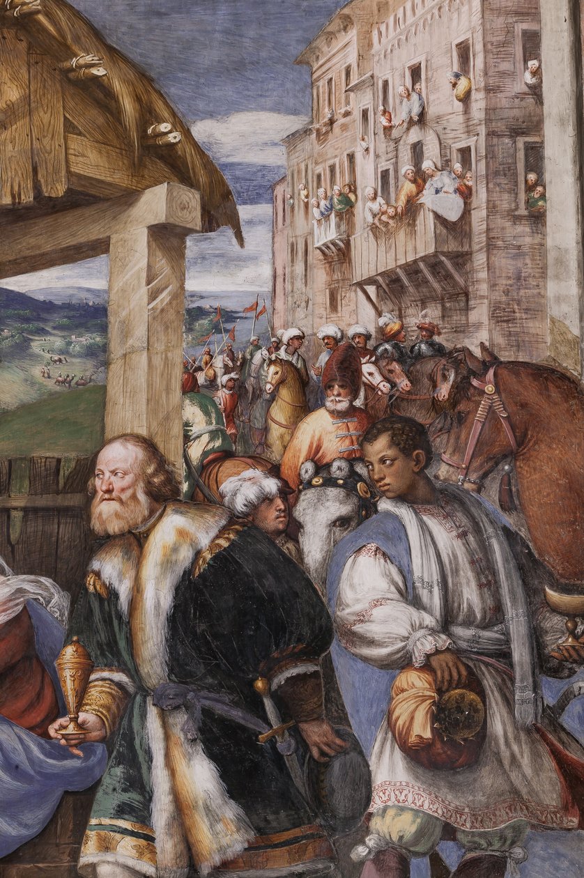 A mágusok imádása és a Pásztorok imádása alkotó: Giovanni Antonio Pordenone