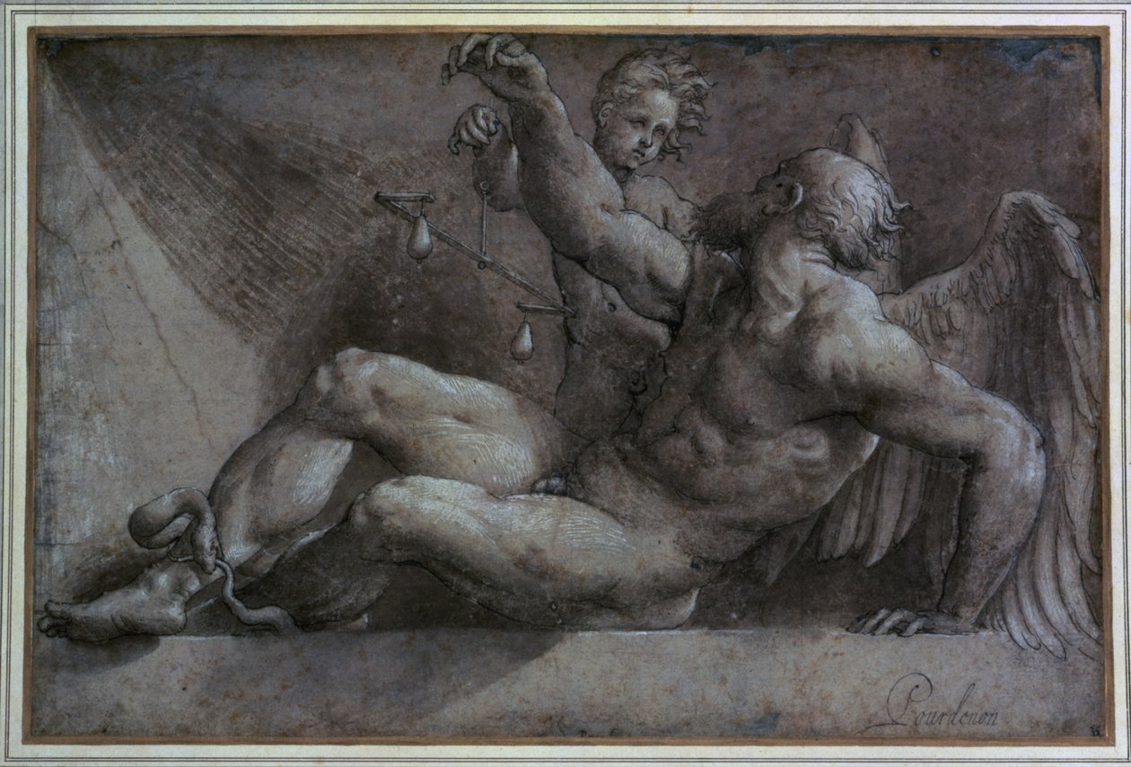 Az idő allegóriája alkotó: Giovanni Antonio Pordenone