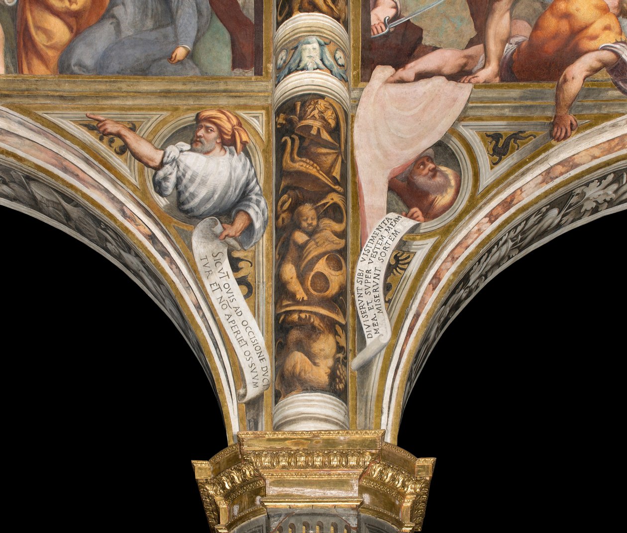 Középhajó, Plume First and Second Span South, IL Pordenone, Mellszobrok prófétákkal alkotó: Giovanni Antonio Pordenone