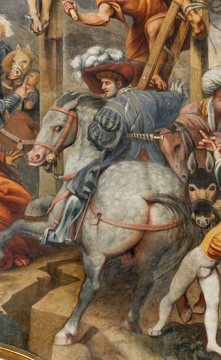 Counterfaccata, IL Pordenone, Keresztre feszítés 1520-21, Részlet alkotó: Giovanni Antonio Pordenone