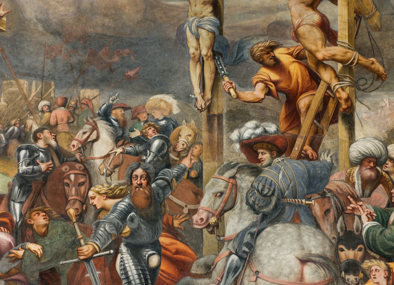 Counterfaccata, IL Pordenone, Keresztre feszítés 1520-21, Részlet alkotó: Giovanni Antonio Pordenone
