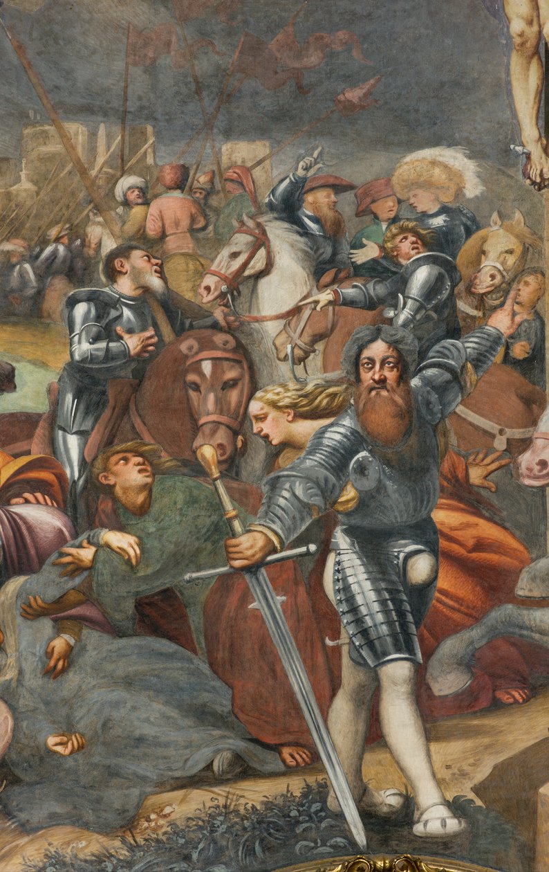 Counterfaccata, IL Pordenone, Keresztre feszítés 1520-21, Részlet alkotó: Giovanni Antonio Pordenone