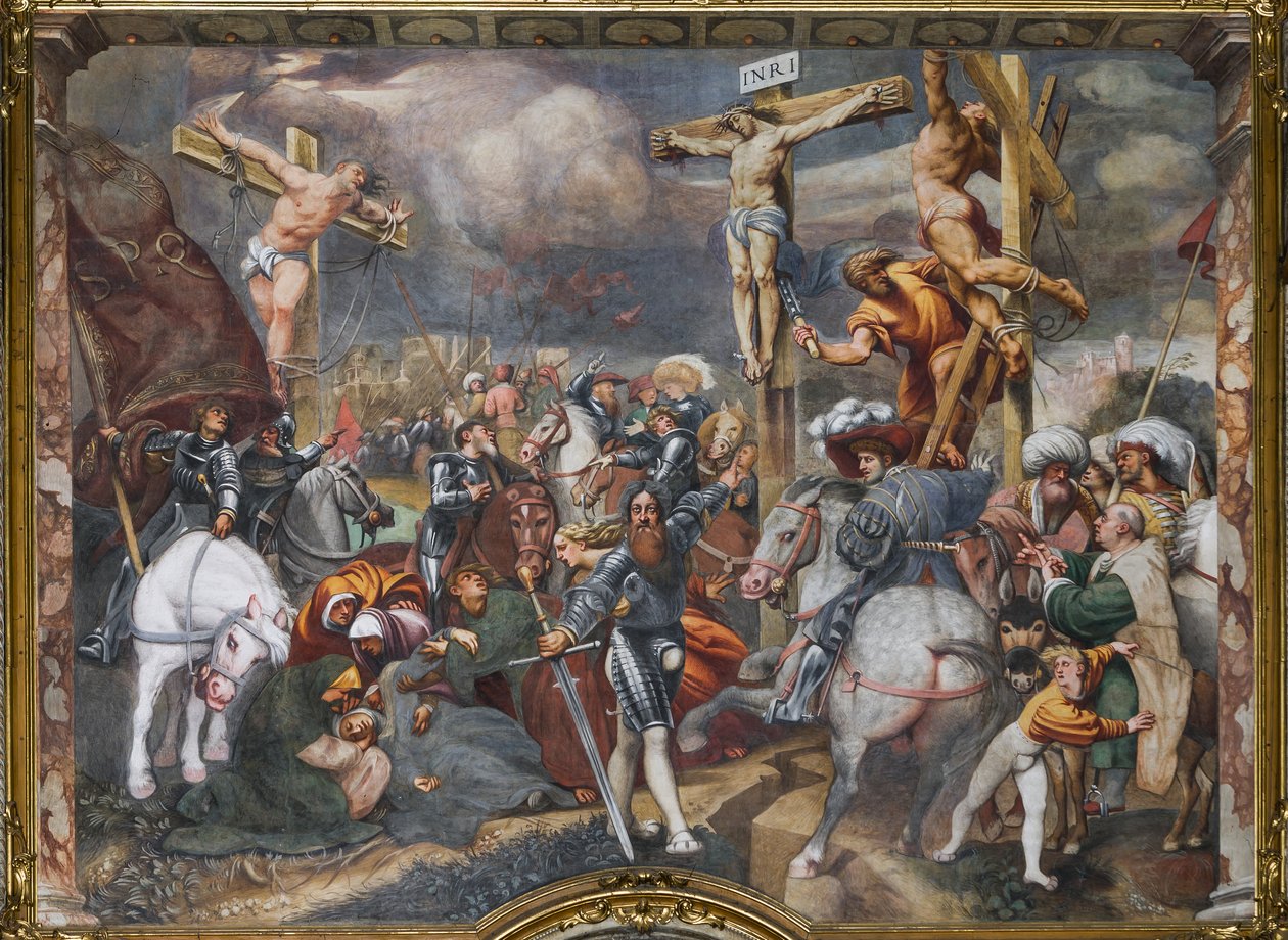 Keresztre feszítés alkotó: Giovanni Antonio Pordenone