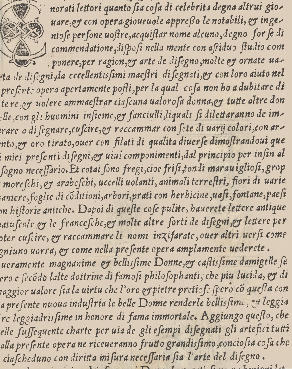 Példa a recammira, címlap verso, 1530. alkotó: Giovanni Antonio Tagliente