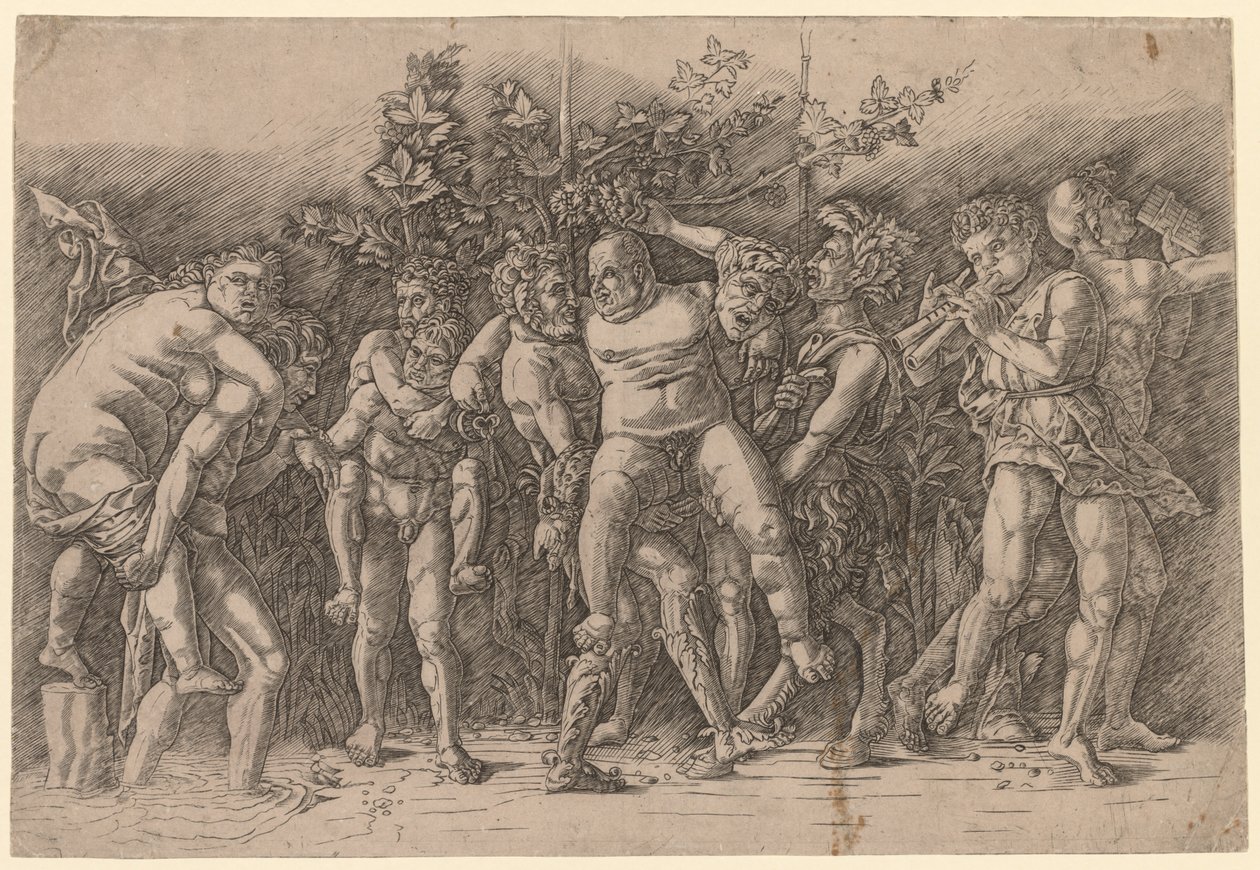 Bacchanal Silenusszal. alkotó: Giovanni Antonio da Brescia